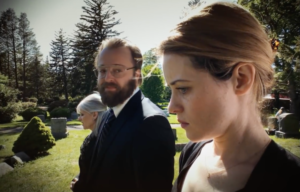 Joshua Leonard and Claire Foy in "Unsane" 