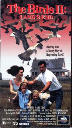 The Birds II: Land's End VHS Cover -  Red River Horror